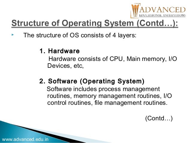Intro to os