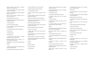 repeating of another person’s speech or movement;
icopracsia: mimicking movements)
1. Person can be withdrawn, mute, negative, and often
assumes very unusual body
positions. It is characterized by unusual body movements
and bizarre postures. Their
behavior may show excessive, repetitive activity, or
almost no movement at all,
remaining motionless for hours on end
4. Undifferentiated (marked by idiosyncratic mixtures of
schizophrenic symptoms)
1. Fluctuating symptoms
2. Don’t fit one of the above subtypes
5. Causes of Schizophrenia (unknown but thought to be a
mix of a few things)
1. Genetic factors (heredity) (inherited vulnerabilities)
2. Perinatal factors
3. Psychosocial factors
Personality Disorders
1. Cause distress and creates problems in everyday
functioning (all come with some sort of
interpersonal disorders) (all cause problems in our
interpersonal/social relationships)
1. Find it difficult to communicate and make relationships
with others
2. Types:
1. Cluster A: (odd, eccentric) (social awkwardness and
withdraw) (distorted thinking)
1. Paranoid (suspiciousness of other people, secretive)
2. Schizoid (indifferent, passive, lack of expression)
3. Schizotical (odd in thinking, bizarre fantasies)
2. Cluster B: (dramatic, emotional)
1. Histrionic (attention seeking, flamboyant) (‘drama
queens’)
2. Narcissistic (egocentric, inflated self-worth, ignores the
feelings of other) (can have
hallucinations as well) (powerful sense of entitlement)
3. Borderline (impulsive, manipulative) (intense and
unstable emotions; shift emotions
quickly) (frequently aggressive behavior)
4. Antisocial (rule breaker, aggressive, abusive) (usually
involved in criminals, feel no
empathy) (disregard for the rights of other people)
3. Cluster C: (anxious, fearful)
1. Avoidant (fears criticism, overly serious) (afraid of
criticism by others)
2. Dependent (indecisive, submissive) (strong need to be
taken care of by other
people) (cant stand up for themselves, very vulnerable)
3. Obsessive-Compulsive (perfectionist, rigid) (not open,
not flexible in their approach
to things)
Chapter 16:
Treatment of Disorders
1. Who seek treatment?
1. 15% of population
2. Many do not seek treatment because of the stigmal
around mental disorders
3. Women seek treatment more than men, and higher
educated people do as well
2. Who provides treatment?
1. Psychologists (deal with planning of treatment)
2. Psychiatrists (medical doctor that can prescribe
medication)
3. Clinical Social Workers
4. Psychiatric Nurses (provide mental health services,
evaluate patients)
5. Counselors (evaluate and provide planning of
treatment and act as a person for families
to talk to)
3. Insight Therapy (involve verbal interactions intended to
enhance clients’ self-knowledge and
thus promote healthful changes in personality and
behavior)
1. Psychoanalytic/Psyhodynamic Therapy
1. Free Association (saying whatever comes to mind while
relaxed)
1. Exploring the patients unconscious through their word
association
2. Interpret their responses as patterns of their
personality
2. Resistance (patient abruptly ends the session)
1. Therapist notices when the patient seems blocked in
speaking about certain
subjects (largely unconscious methods to block
information)
3. Transference (projects feelings onto the therapist;
positive and negative feelings
from the client)
1. Transfer of feelings from the past to the presence at
the therapist
2. The patient may have reactions towards the therapist
that are actually based on
feelings towards someone from the past
4. Countertransference (therapist projects feelings onto
the client)
5. Hypnosis (alternative way to enter the unconscious
mind)
6. Dream Interpretation (manifest vs latent content)
1. Recover repressed material
2. Manifest: what you actually remember
3. Latent: what the dream really means (usually has a
sexual significance)
2. Humanistic Person-Centered Therapy
1. Reflection Therapy
2. Therapist:
1. Genuineness (therapist must be honest, direct,
straightforward)
2. Acceptance (therapist must show unconditional
positive regard, no judgement)
3. Empathy (showing effort to understand patient,
listening well)
3. Insight Therapy Overall:
1. Positive Therapy
 