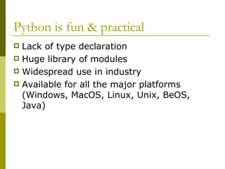 Intro to Python | PPT