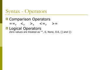 Intro to Python | PPT