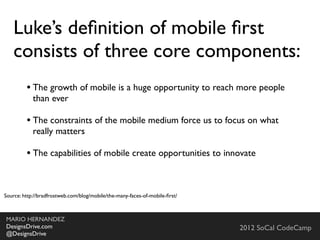 You don’t need to throw anything away
If your web application worked
yesterday in HTML 4, it will still
work today in HTML5. Period.
HTML5 allows you to improve your
website
 