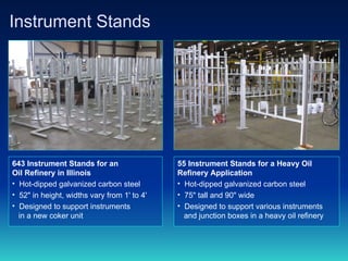 Techline Instrument Stands ASME Vessels, Pig Launchers, Strainers and More from Sweco Fab | PPT