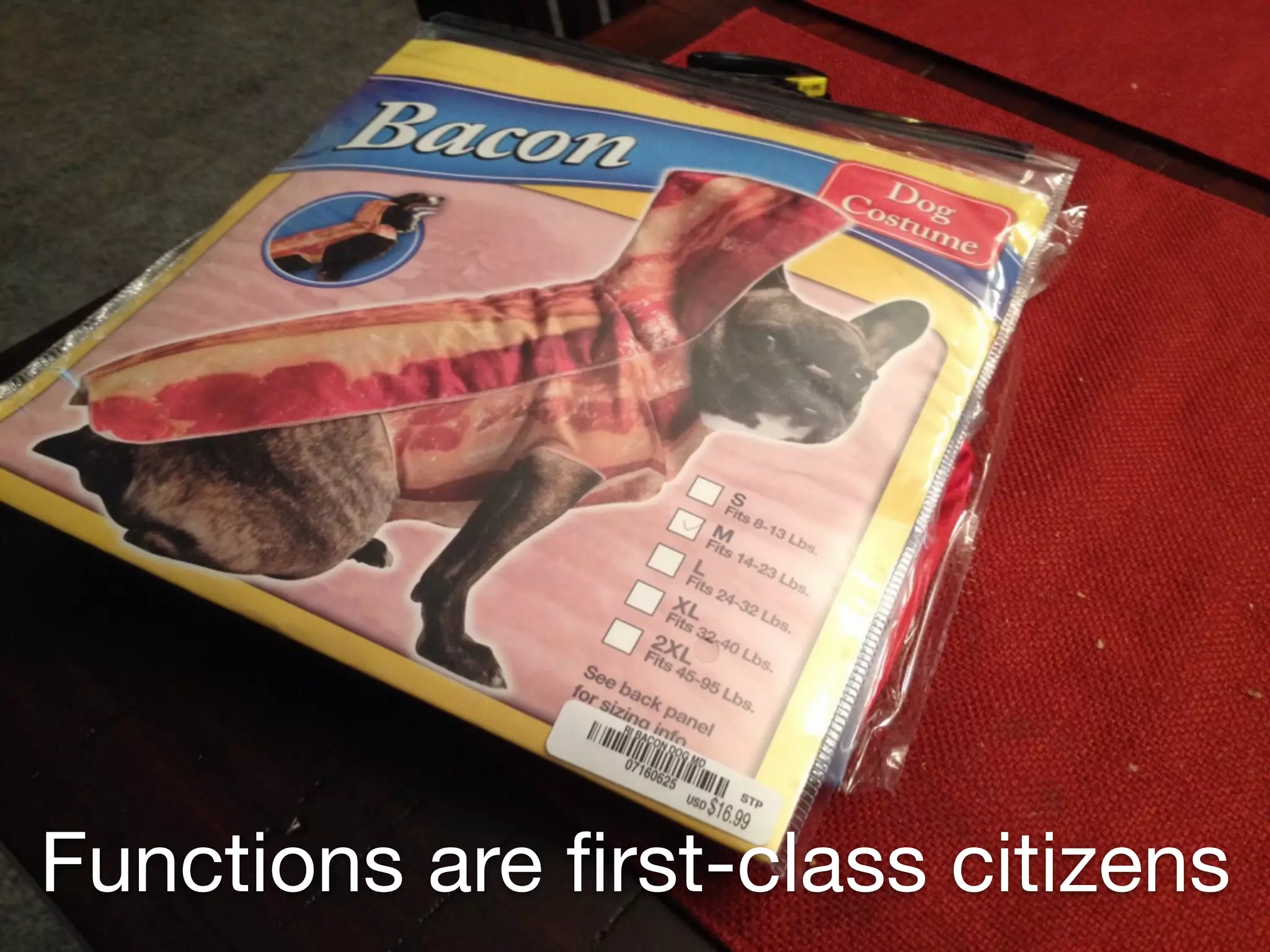 Functions are ﬁrst-class citizens
 