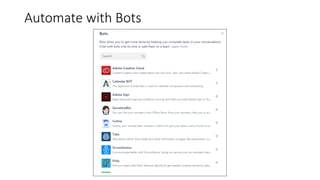 Automate with Bots
 