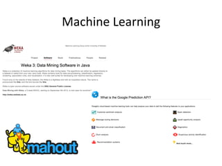 Machine	
  Learning	
  
 