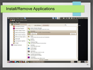 Install/Remove Applications

79

 