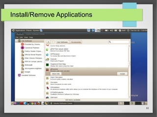 Install/Remove Applications

81

 