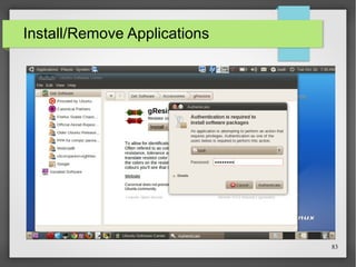 Install/Remove Applications

83

 