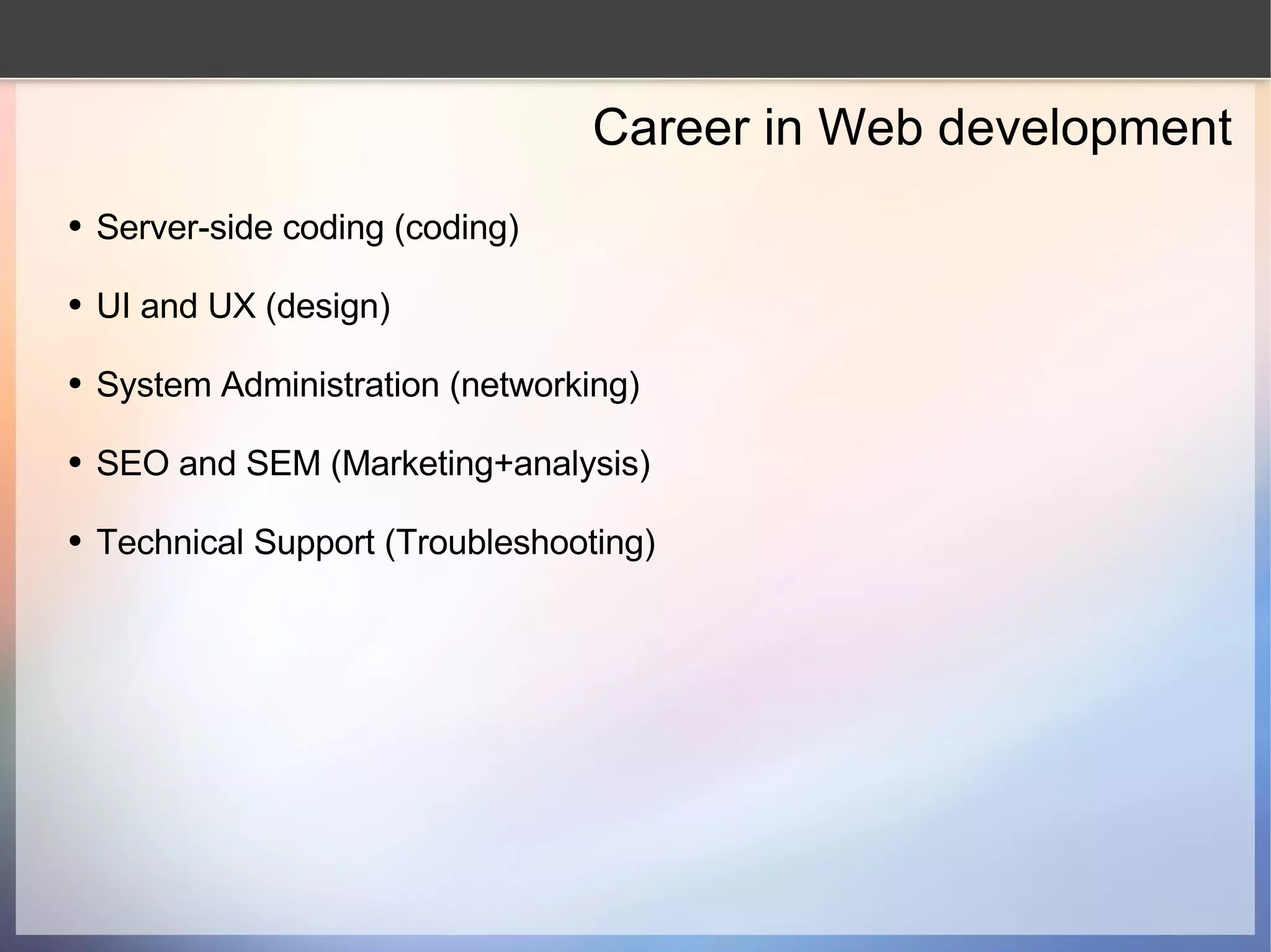Intro to Web Development | ODP | Web Development | Internet