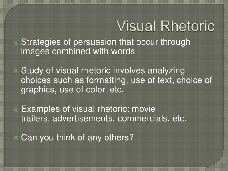 visual rhetoric examples