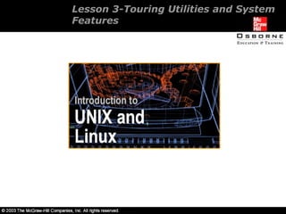 Lesson 3-Touring Utilities and System Features 