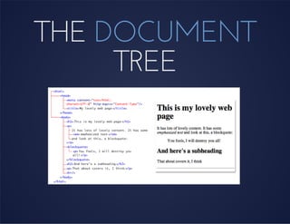 THE DOCUMENT
TREE
 