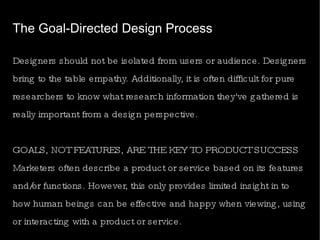 Motion Design   from  Designing for Motion by Matt Woolman The mid-nineties -  the designer gained access to the tools for creating and producing Web sites and moving type.   The new wave -  motion graphics, or motion design. Behind this new wave lies yet another technological evolution. Design studios now have access to highly advanced yet affordable hardware and software literally on their desktops. Both 2-D and 3-D animation and video production are now possible “inhouse,” rather than in specialized—and expensive—shops.  