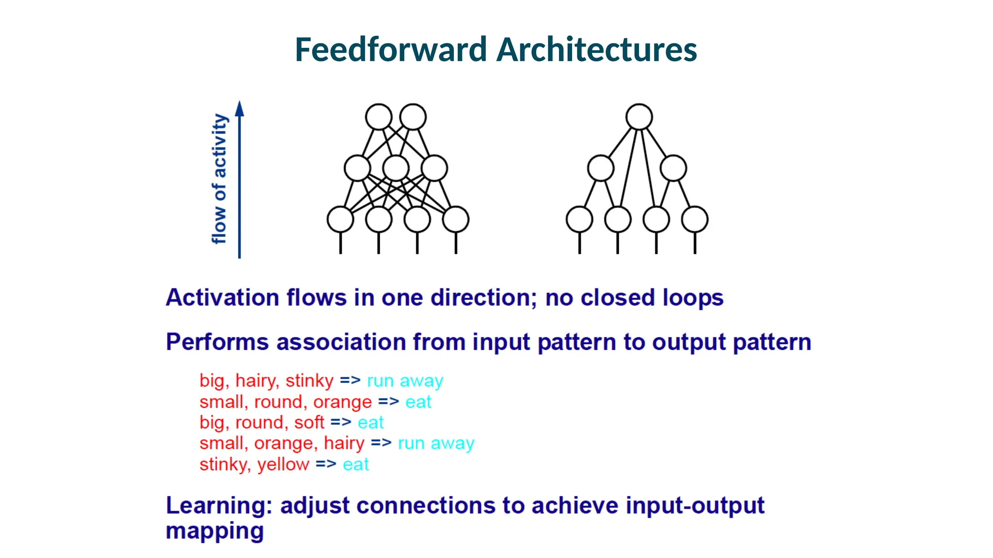 Feedforward Architectures
 
