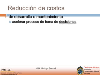 Reducción de costosde desarrollo o mantenimientoacelerar proceso de toma de decisiones