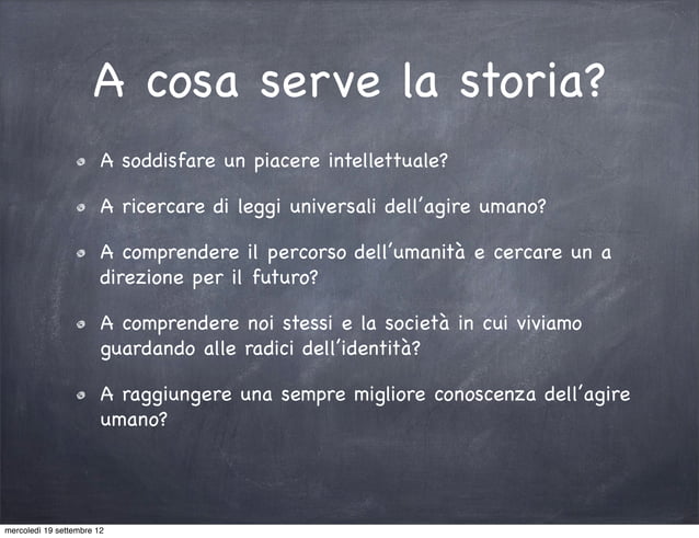 Introduzione allo studio della storia - 1 | PPT