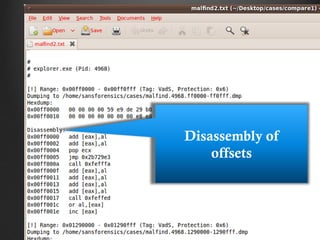 Disassembly of
    offsets
 