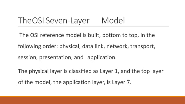 OSI reference Model | PPT
