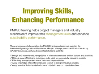 Pm4dev Project Management What Is PM4SD? Project Management for Sustainable Development | PDF