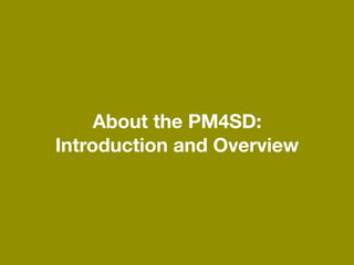 What Is PM4SD? Project Management for Sustainable Development | PDF