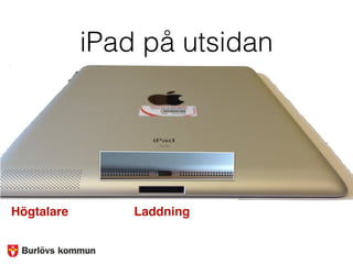 iPad på utsidan
LaddningHögtalare
 