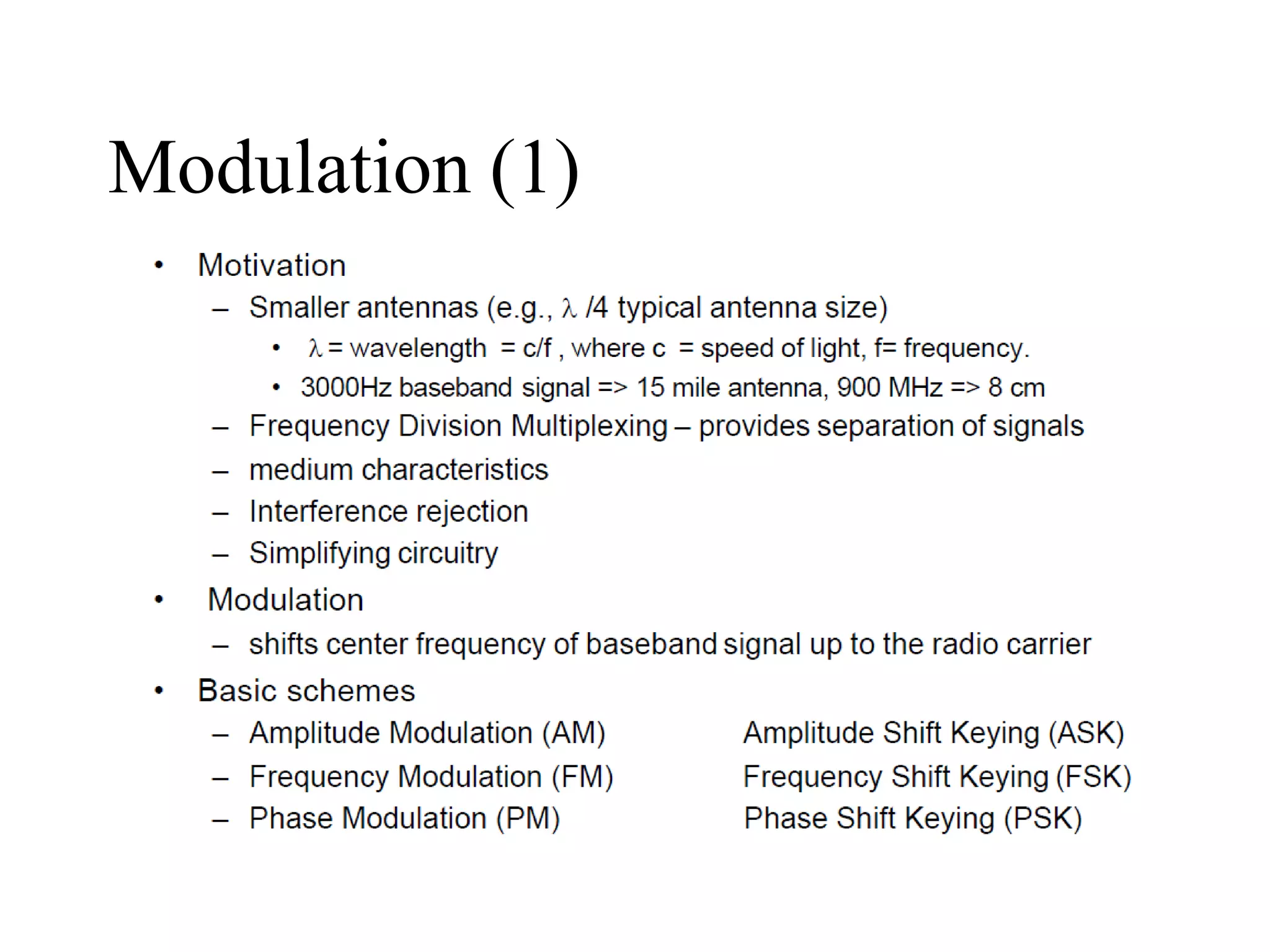 Modulation (1)