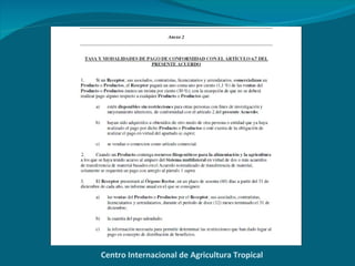 Uso del Acuerdo Normalizado