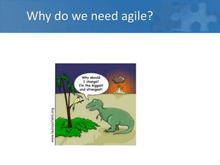 Why do we need agile?
 