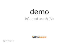 demo 
informed search (A*) 
 