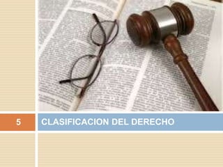 CLASIFICACION DEL DERECHO5
 