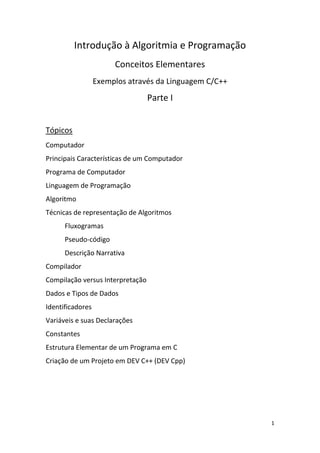 Fundamentos de Programação: Algoritmos, Fluxogramas e Estrutura de ...
