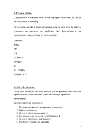 Fundamentos de Programação: Algoritmos, Fluxogramas e Estrutura de ...