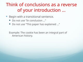 Writing Introduction Development Conclusion Effective Techniques for Writing Introductions and Conclusions in ...