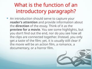 Clear Introduction Effective Techniques for Writing Introductions and Conclusions in ...
