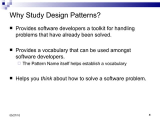 Introduction to Design Patterns and Singleton | PPT