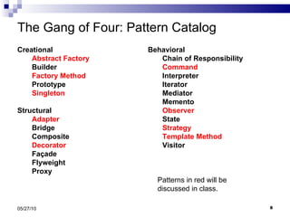 Introduction to Design Patterns and Singleton | PPT