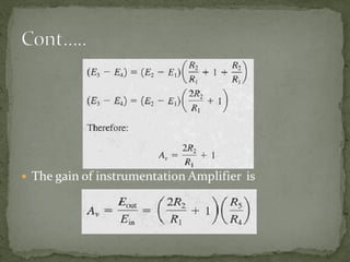 Introduction about Biopotential amplifiers and types of amplifiers.pptx