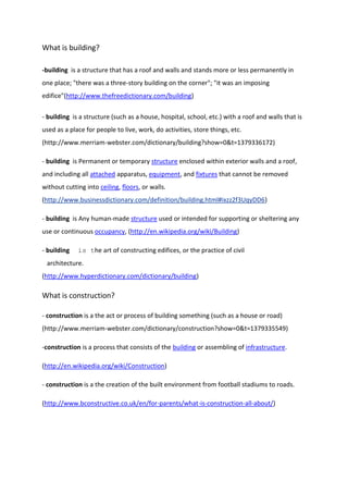 Introduction building construction | PDF