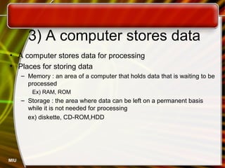 How Computer Store Data And Programs Intro ch 01_a | PPT