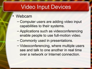 Comprehensive Overview of Input Devices: Pen, Optical, Audio, and Video ...