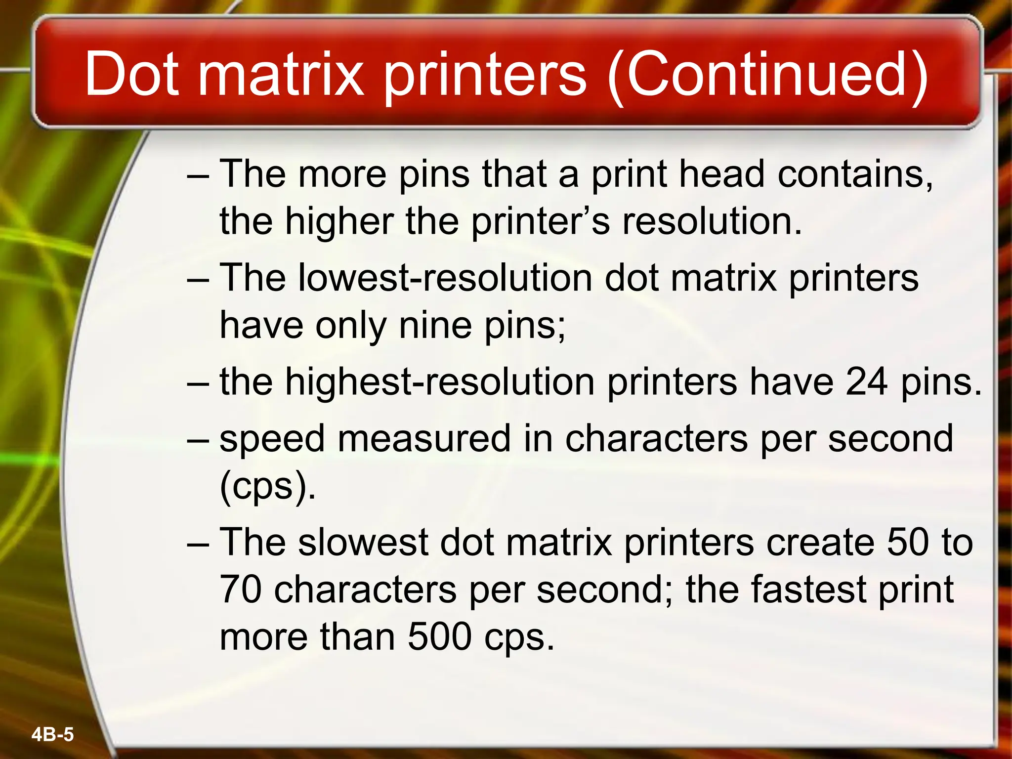 Intro_Chapter_03B.pdf types of printers with example | PDF