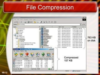 6B-12
File Compression
763 KB
on disk
Compressed
157 KB
 