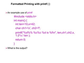 INTRO_C_LECTURE 2.pdf for computer programming | PDF