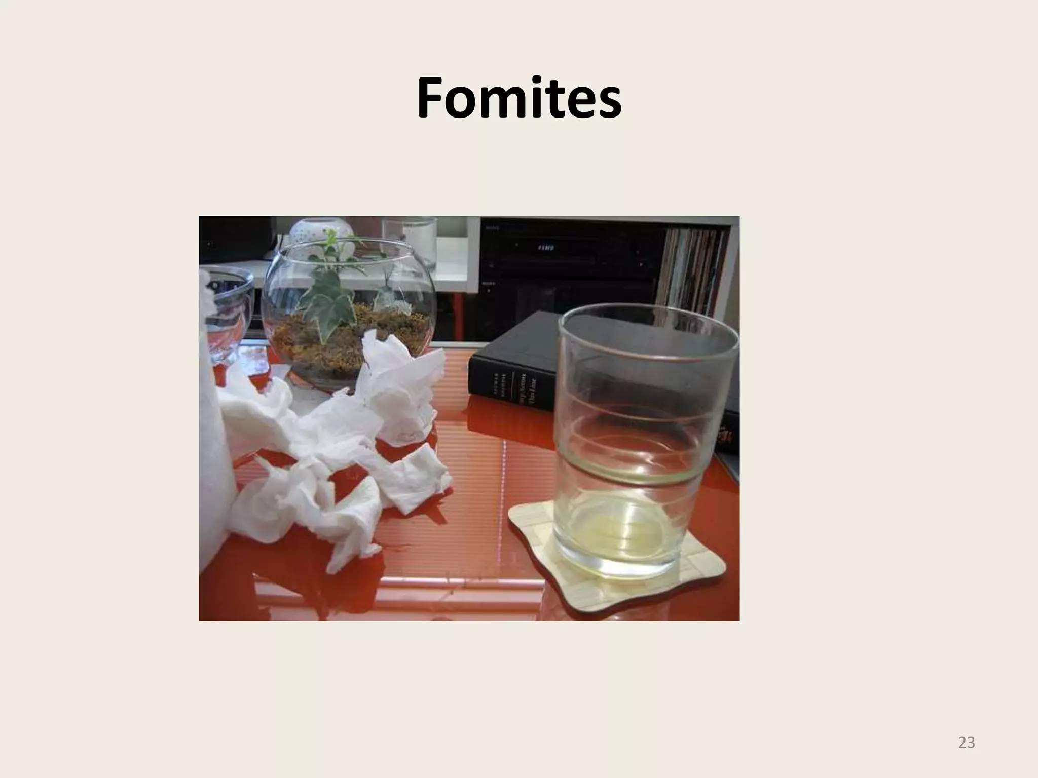 Fomites
23
 