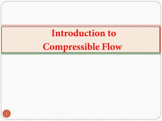 1
Introduction to
Compressible Flow
 