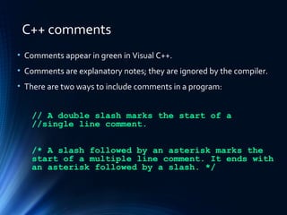 Introduction to C++,Computer Science | PPT