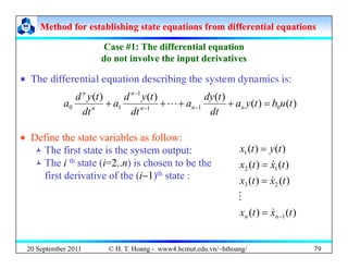 Method for establishing state equations from differential equations
Method for establishing state equations from different...