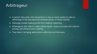 Introdaction of derivative market | PPTX