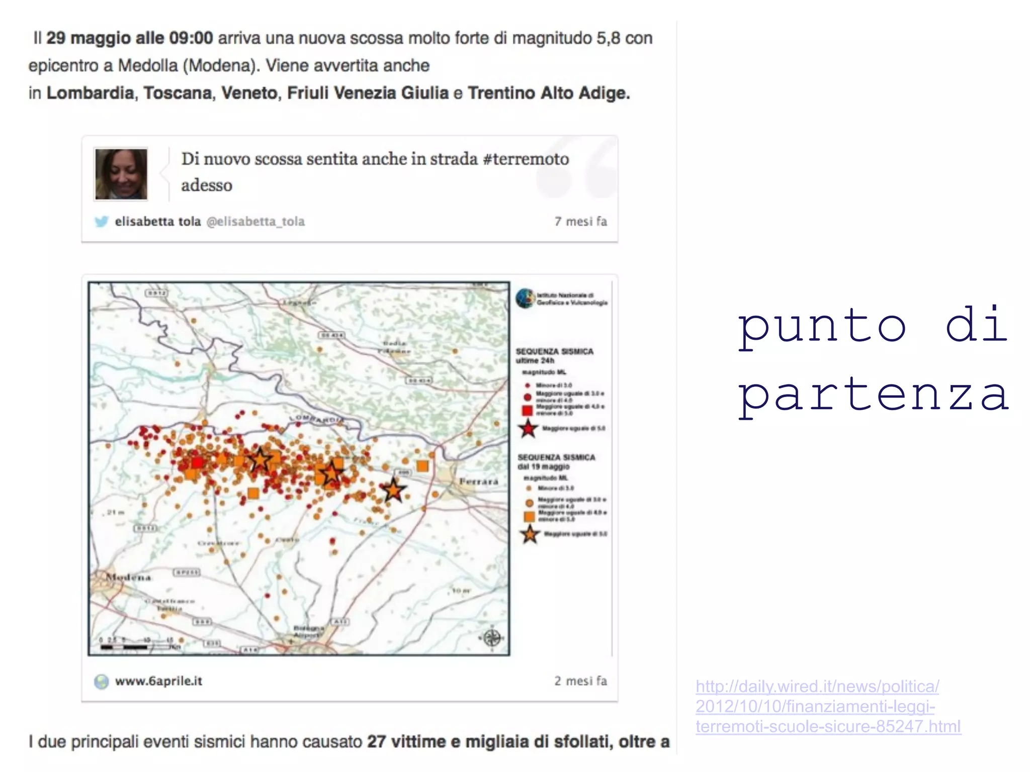 Titolo titolo titolo titolo




                                   punto di
                                   partenza



                              http://daily.wired.it/news/politica/
                              2012/10/10/finanziamenti-leggi-
                              terremoti-scuole-sicure-85247.html
 
