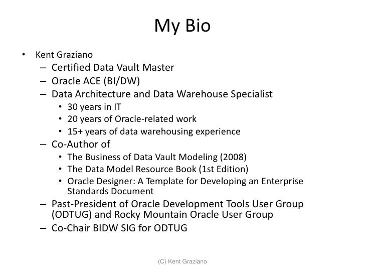 introduction to data vault modeling modeling bio
